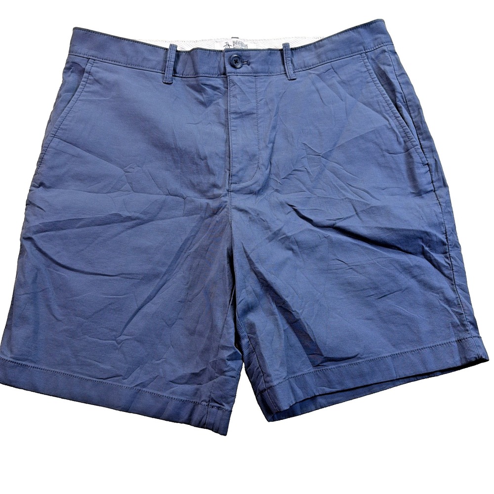Original Penguin Munsingwear Men's 34 Golf Shorts Blue EUC